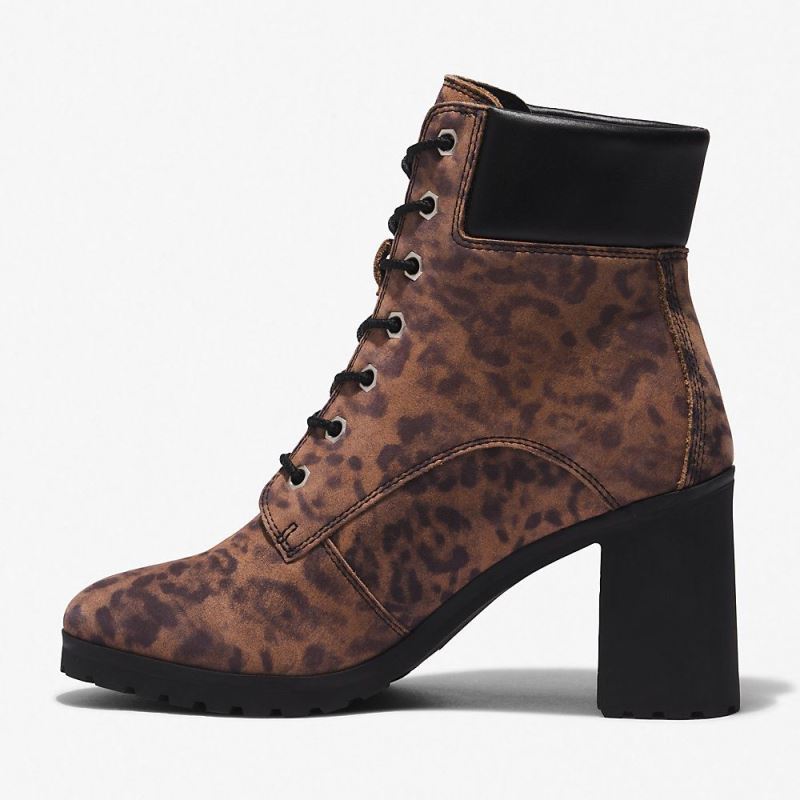 Timberland Allington Heeled 6 Inch Boot for Women in Animal Print