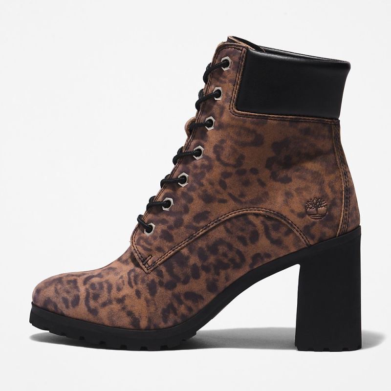 Timberland Allington Heeled 6 Inch Boot for Women in Animal Print