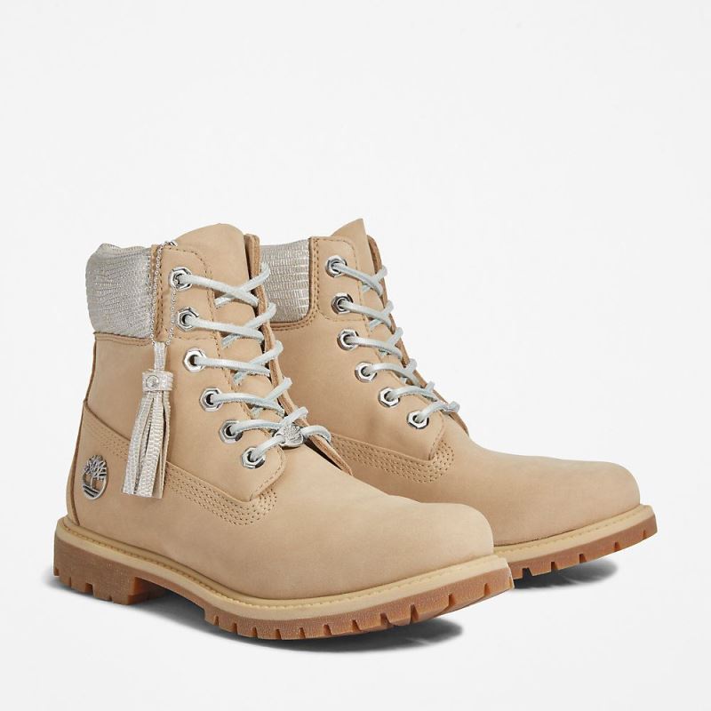 Timberland Premium 6 Inch Boot for Women in Beige