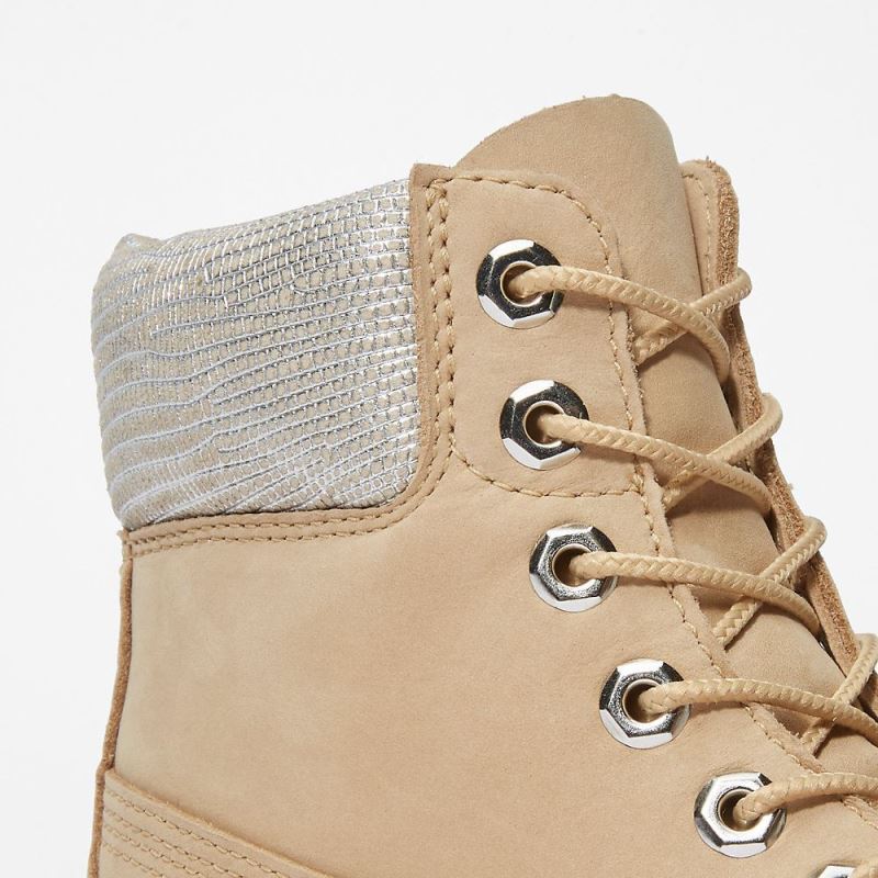 Timberland Premium 6 Inch Boot for Women in Beige