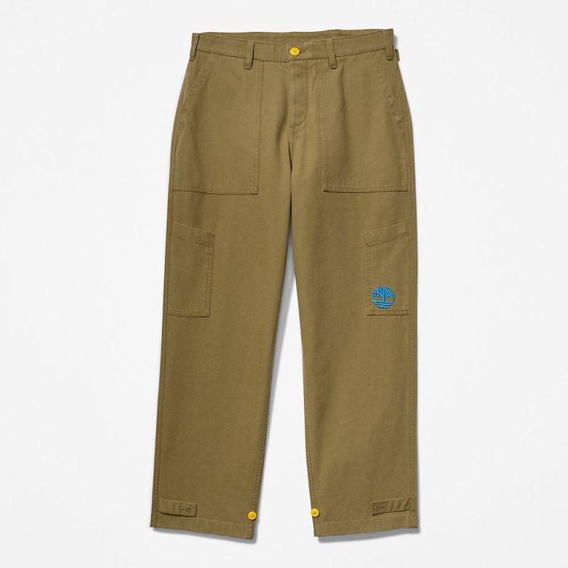 Timberland Bee Line x Wide-leg Bottoms in Brown