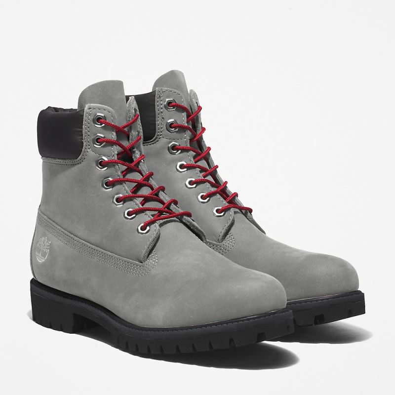 Timberland Timberland Premium? 6 Inch Boot for Men in Grey/Red