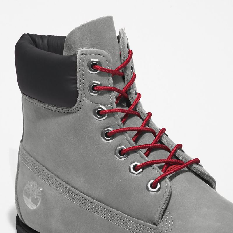 Timberland Timberland Premium? 6 Inch Boot for Men in Grey/Red