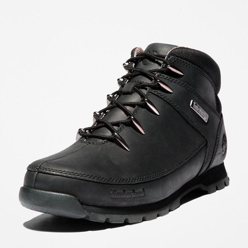 Timberland Euro Sprint Mid Hiker for Men in Monochrome Black