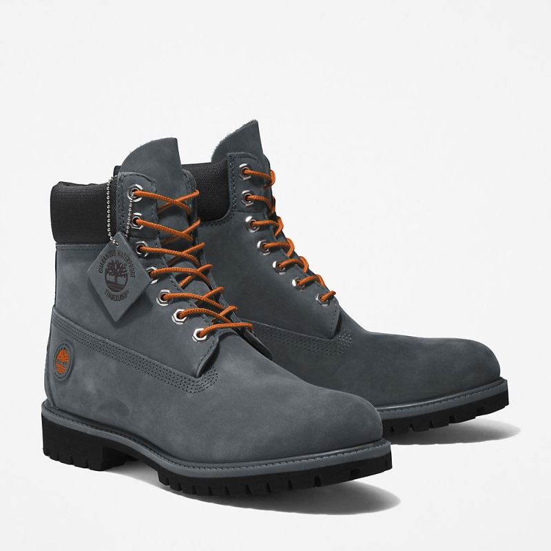 Timberland Timberland Premium? 6 Inch Boot for Men in Grey/Orange