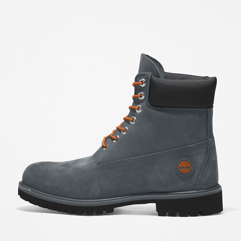 Timberland Timberland Premium? 6 Inch Boot for Men in Grey/Orange