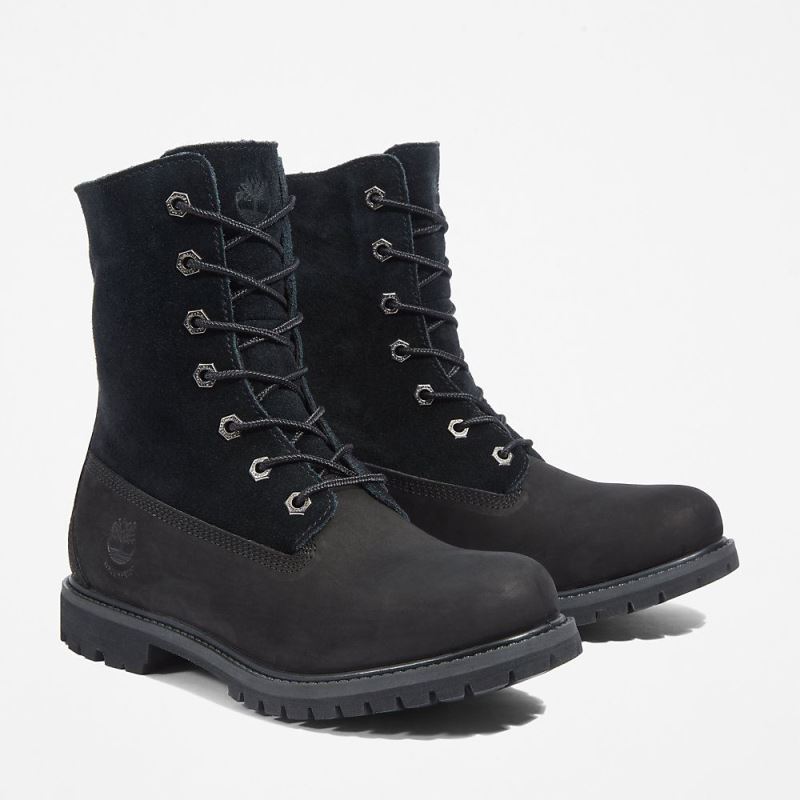 Timberland Authentic Fold-over Boot for Women in Black