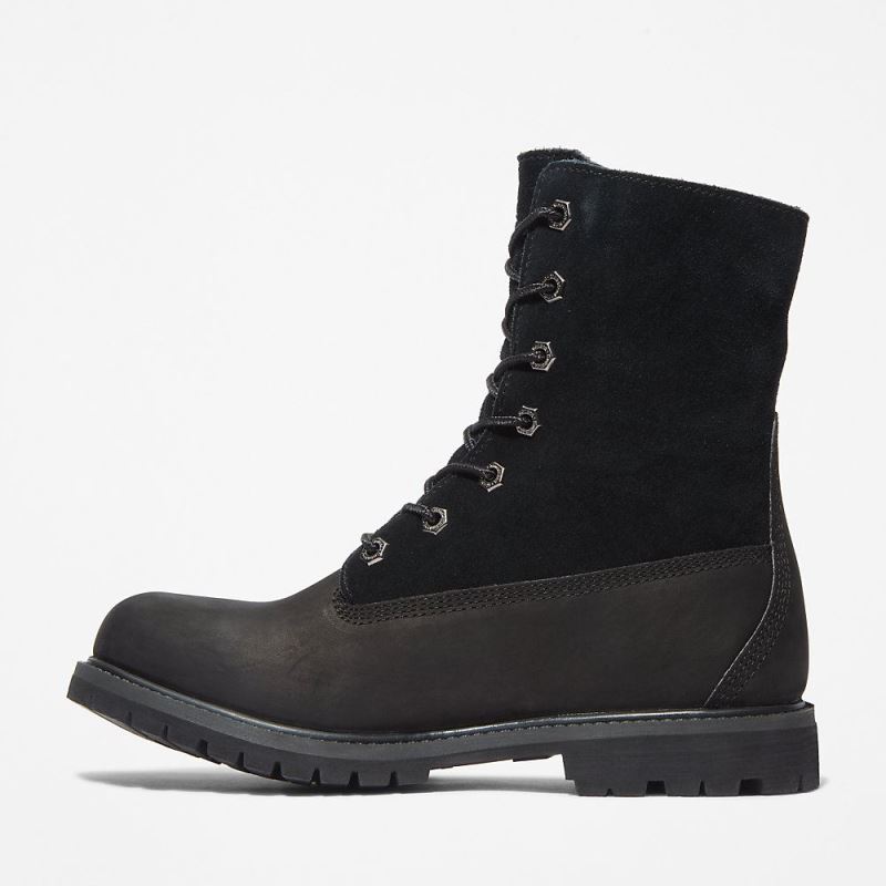 Timberland Authentic Fold-over Boot for Women in Black