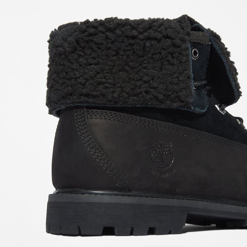 Timberland Authentic Fold-over Boot for Women in Black