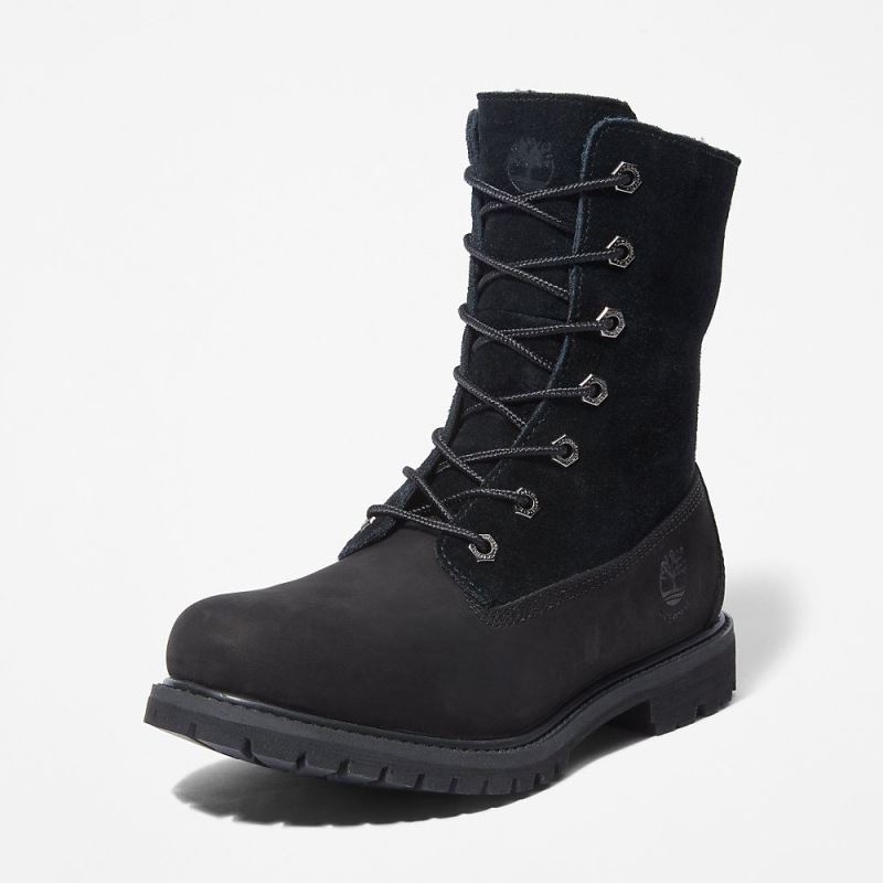 Timberland Authentic Fold-over Boot for Women in Black