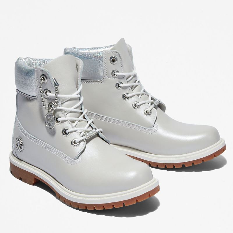 Timberland Heritage 6 Inch Boot for Women in Light Grey