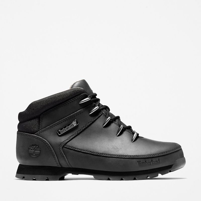 Timberland Euro Sprint Mid Hiker for Men in Monochrome Black