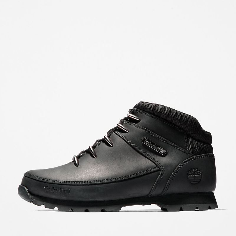 Timberland Euro Sprint Mid Hiker for Men in Monochrome Black