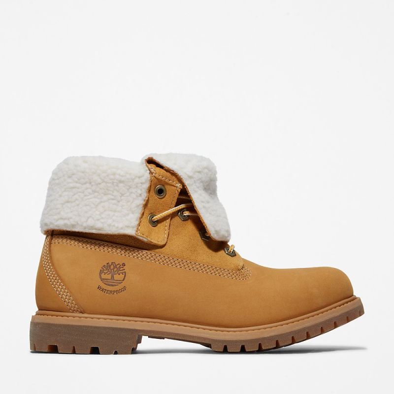 Timberland Authentic Fold-over Boot for Women in Yellow