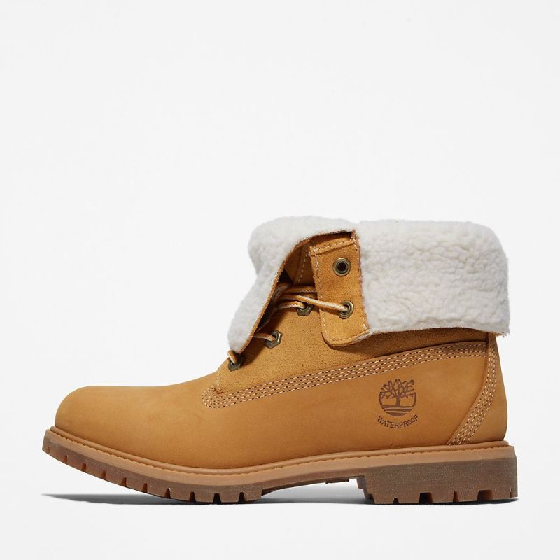 Timberland Authentic Fold-over Boot for Women in Yellow