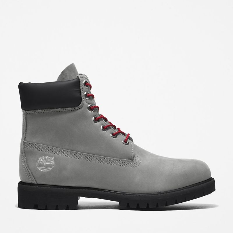 Timberland Timberland Premium? 6 Inch Boot for Men in Grey/Red