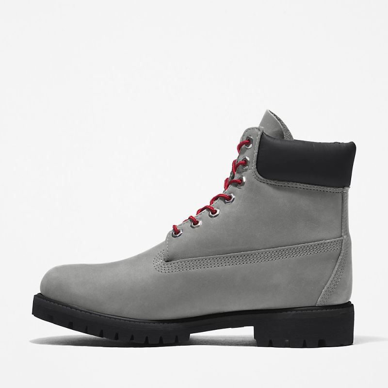 Timberland Timberland Premium? 6 Inch Boot for Men in Grey/Red