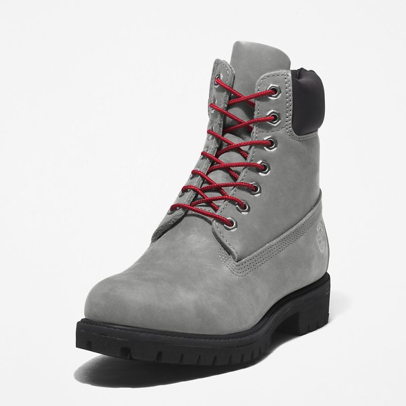 Timberland Timberland Premium? 6 Inch Boot for Men in Grey/Red