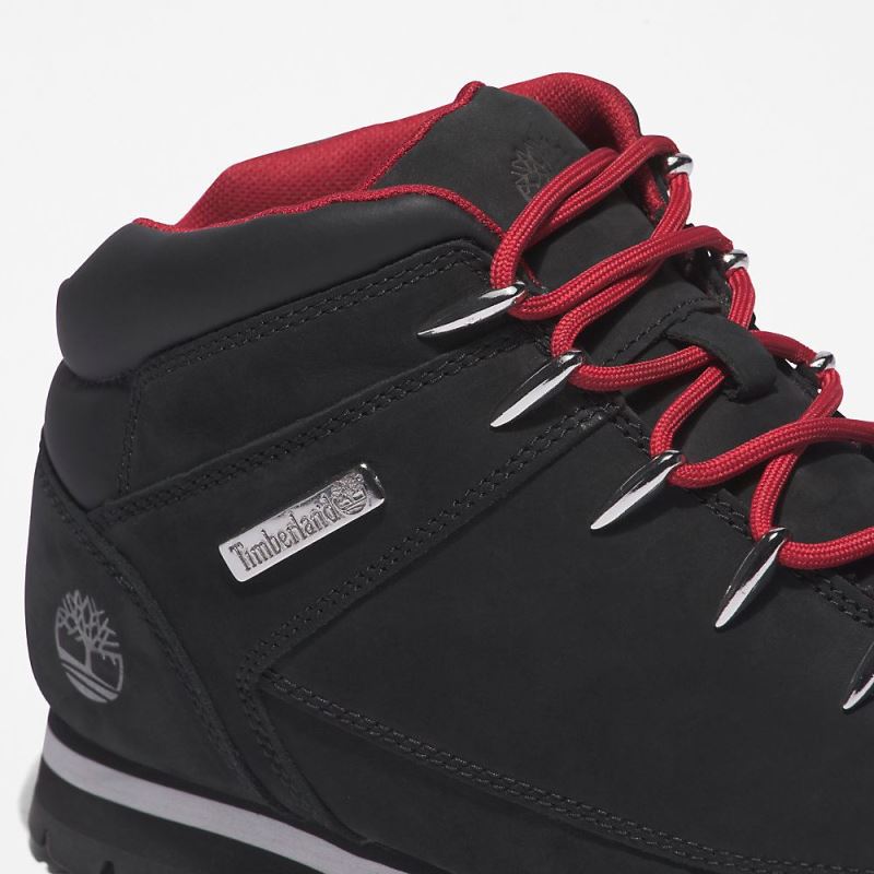 Timberland Euro Sprint Hiker for Men in Black/Red