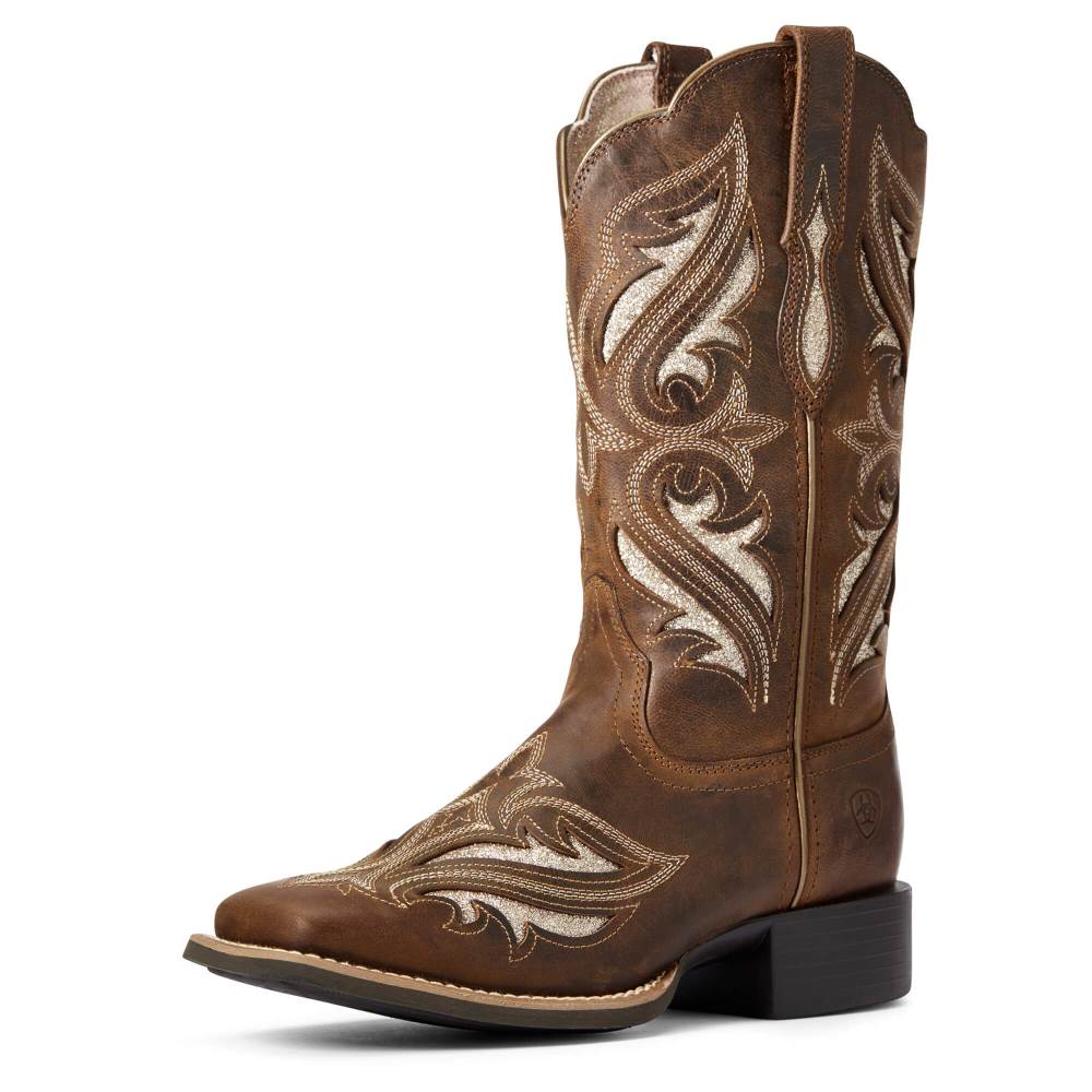 Ariat Round Up Bliss Western Boot - SASSY BROWN - Click Image to Close