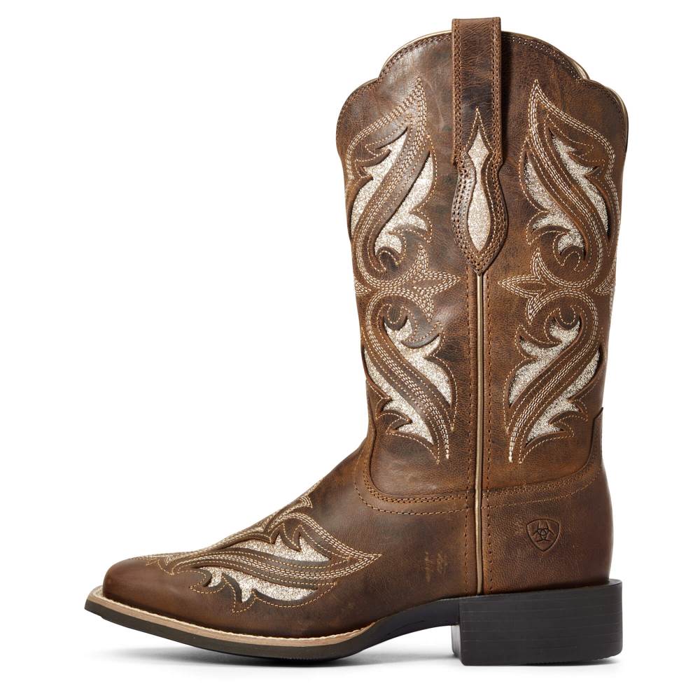 Ariat Round Up Bliss Western Boot - SASSY BROWN