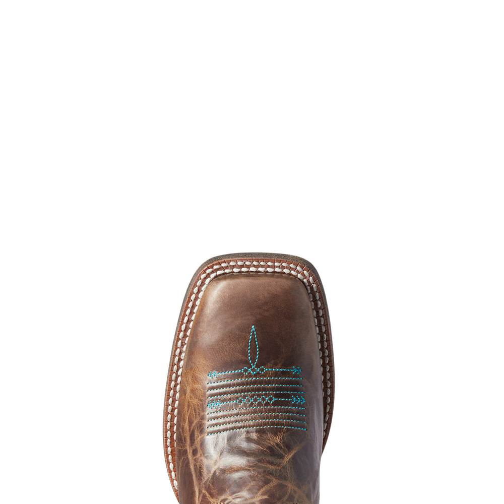 Ariat Pendleton Circuit Savanna Western Boot - AMBER BROWN