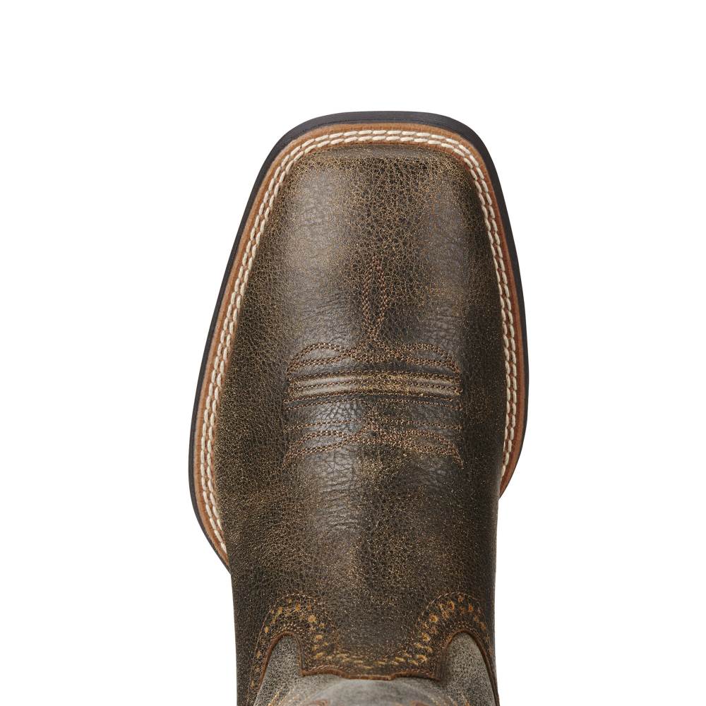 Ariat Sport Wide Square Toe Western Boot - BROOKLYN BROWN