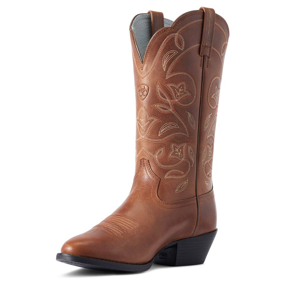 Ariat Heritage R Toe Western Boot - RUSSET REBEL - Click Image to Close