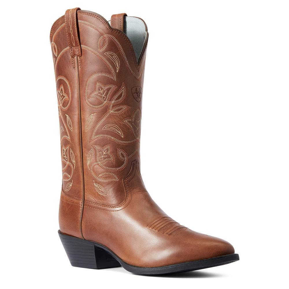 Ariat Heritage R Toe Western Boot - RUSSET REBEL