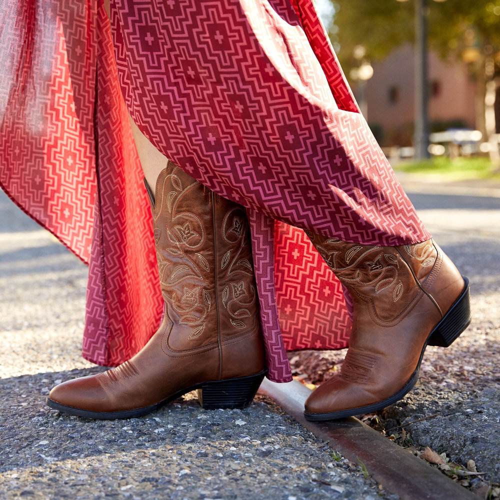 Ariat Heritage R Toe Western Boot - RUSSET REBEL