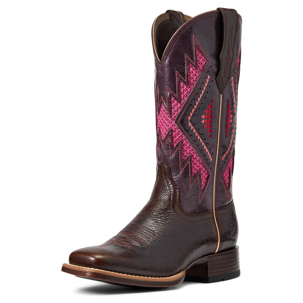 Ariat Sienna VentTek 360° Western Boot - CHOCOLATE CHIP - Click Image to Close