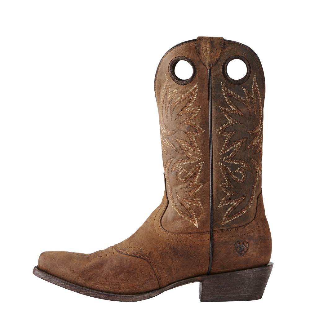 Ariat Circuit Striker Western Boot - WEATHERED BROWN