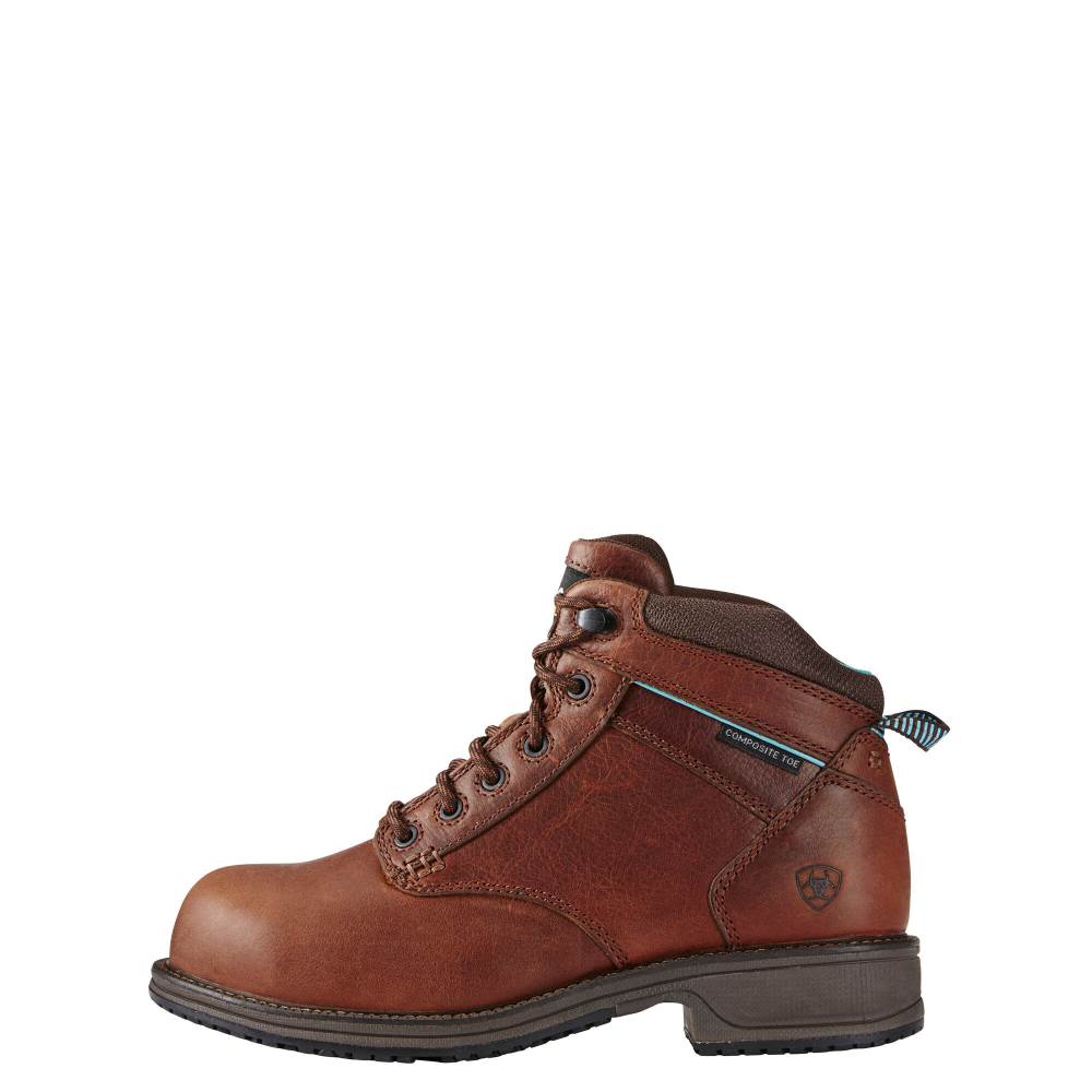 Ariat Casual Work Mid Lace SD Composite Toe Work Boot - NUTTY BROWN