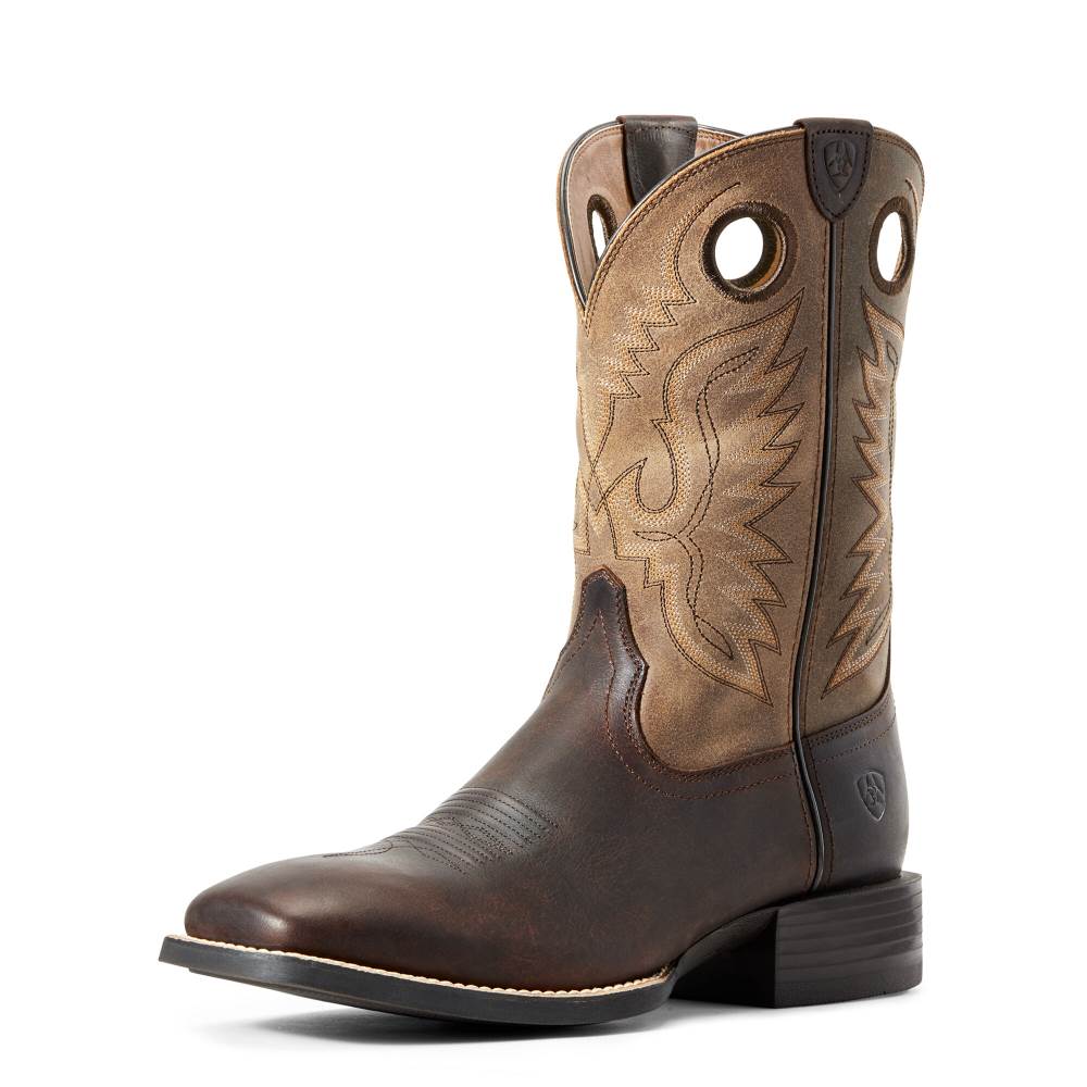 Ariat Sport Ranger Western Boot - BARLEY BROWN/ TOASTED TAN - Click Image to Close