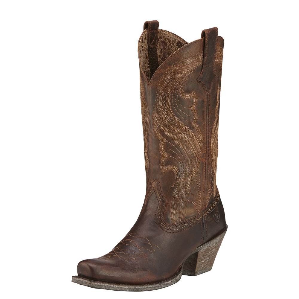 Ariat Lively Western Boot - SASSY BROWN - Click Image to Close