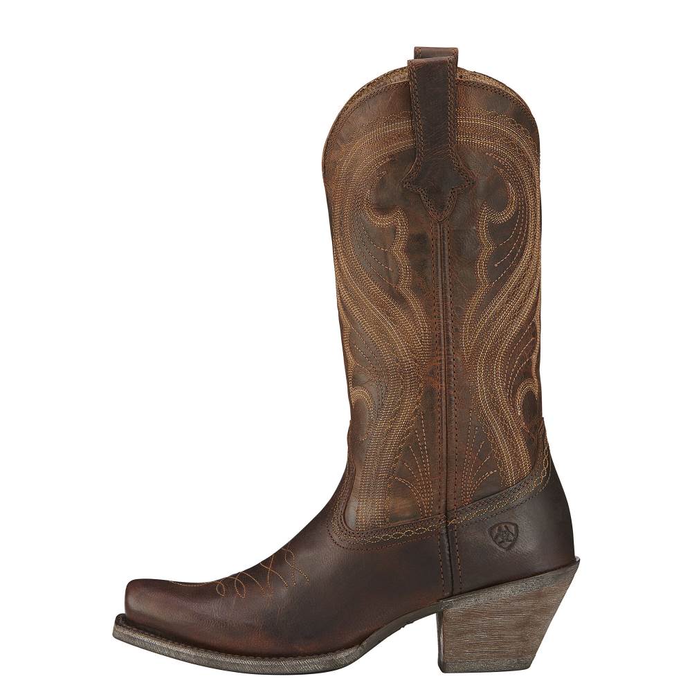 Ariat Lively Western Boot - SASSY BROWN