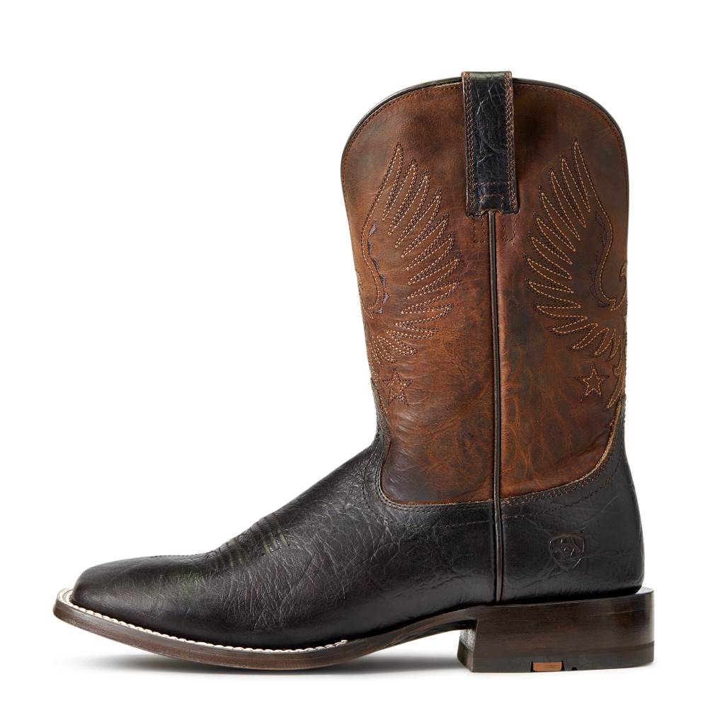 Ariat Circuit Eagle Western Boot - REAL BROWN