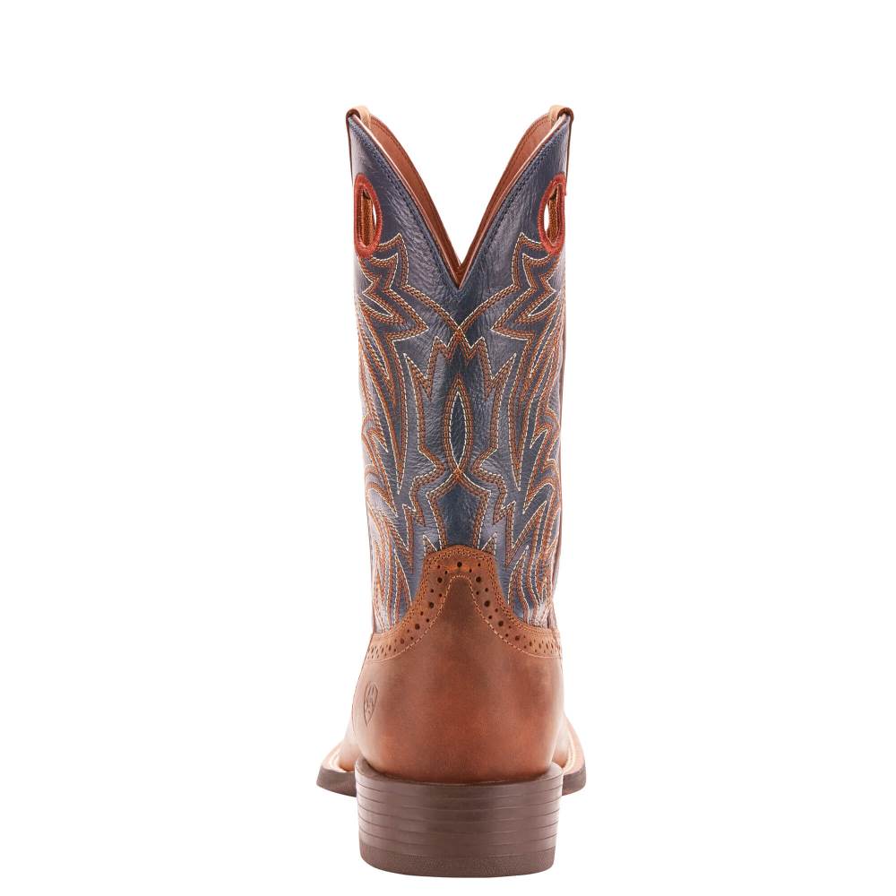 Ariat Sport Sidebet Western Boot - DISTRESSED BROWN