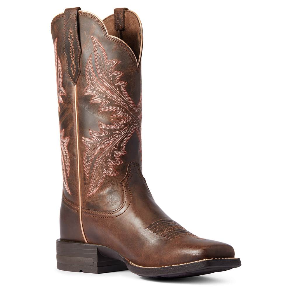 Ariat West Bound Western Boot - SASSY BROWN