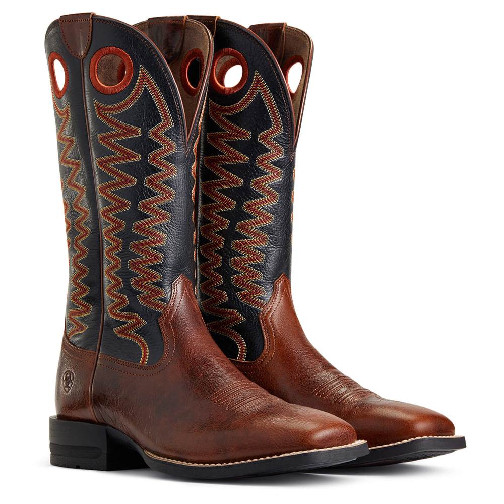 Ariat Sidepass Western Boot - BARREL BROWN