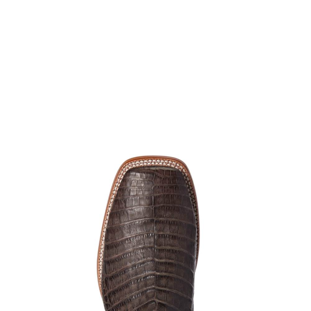 Ariat Relentless Denton Western Boot - CHOCOLATE CAIMAN BELLY