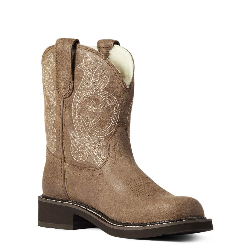 Ariat Fatbaby Cozy Western Boot - ASH BROWN