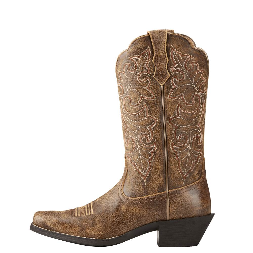 Ariat Round Up Square Toe Western Boot - VINTAGE BOMBER