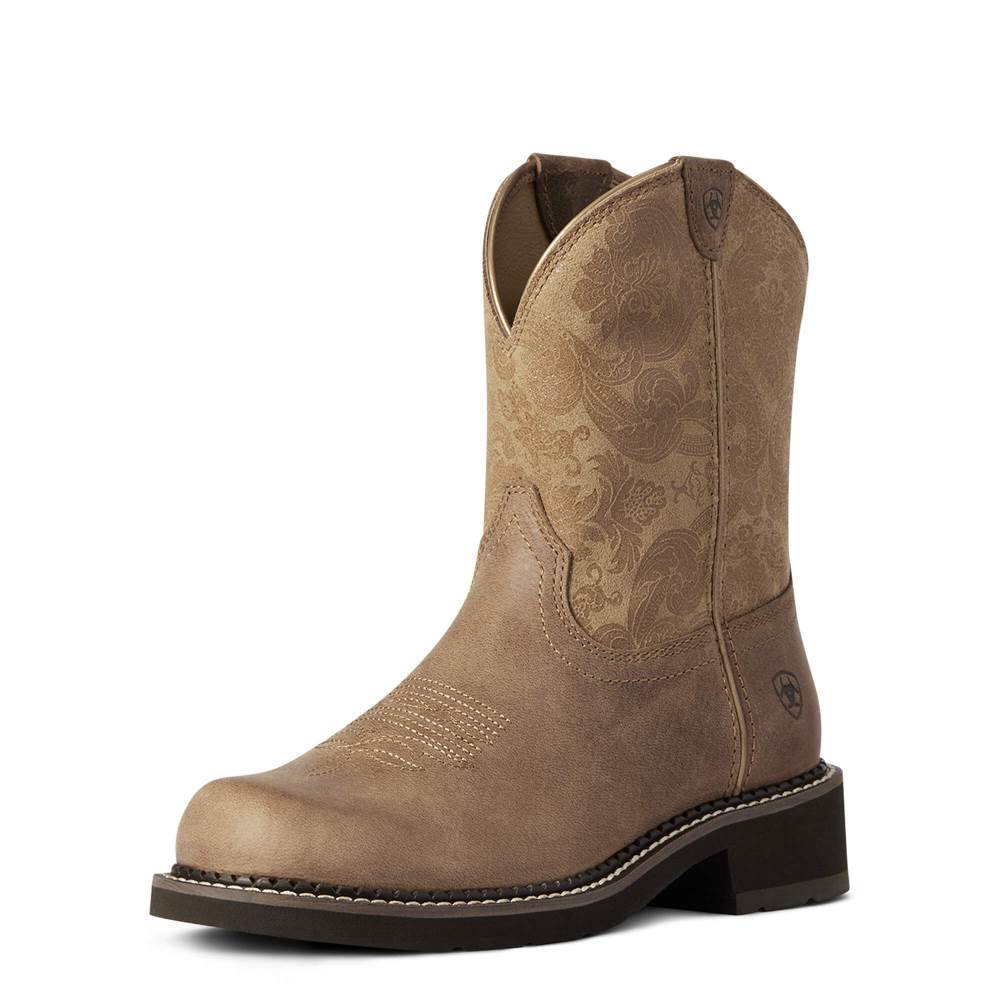 Ariat Fatbaby Heritage Fay Western Boot - AGED TAN - Click Image to Close