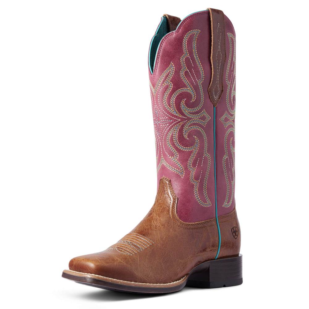 Ariat Primera StretchFit Western Boot - DARK TAN