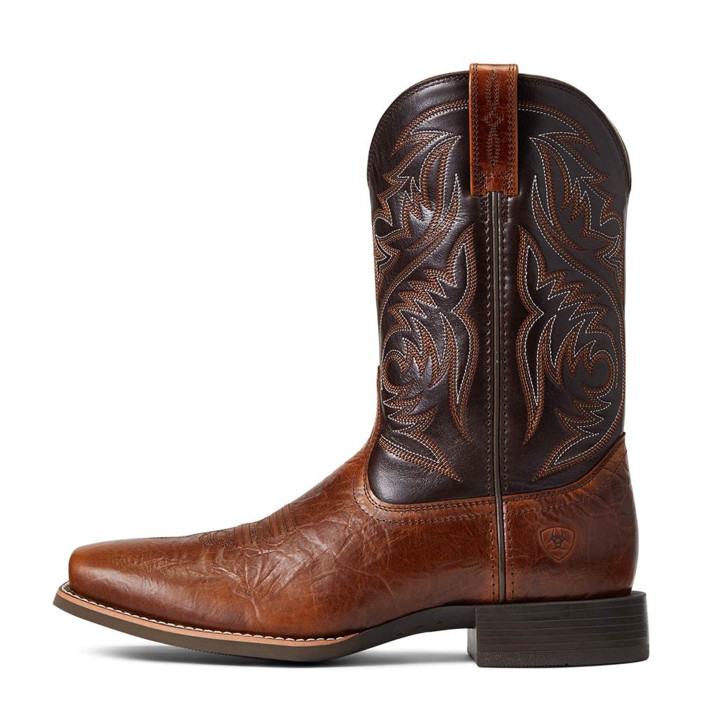 Ariat Sport Herdsman Western Boot - PEANUT BUTTER