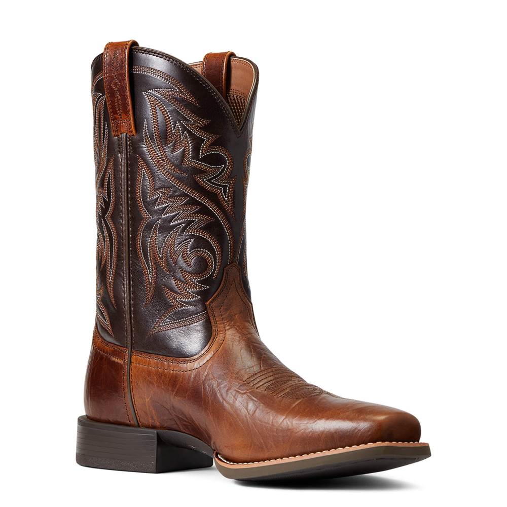 Ariat Sport Herdsman Western Boot - PEANUT BUTTER