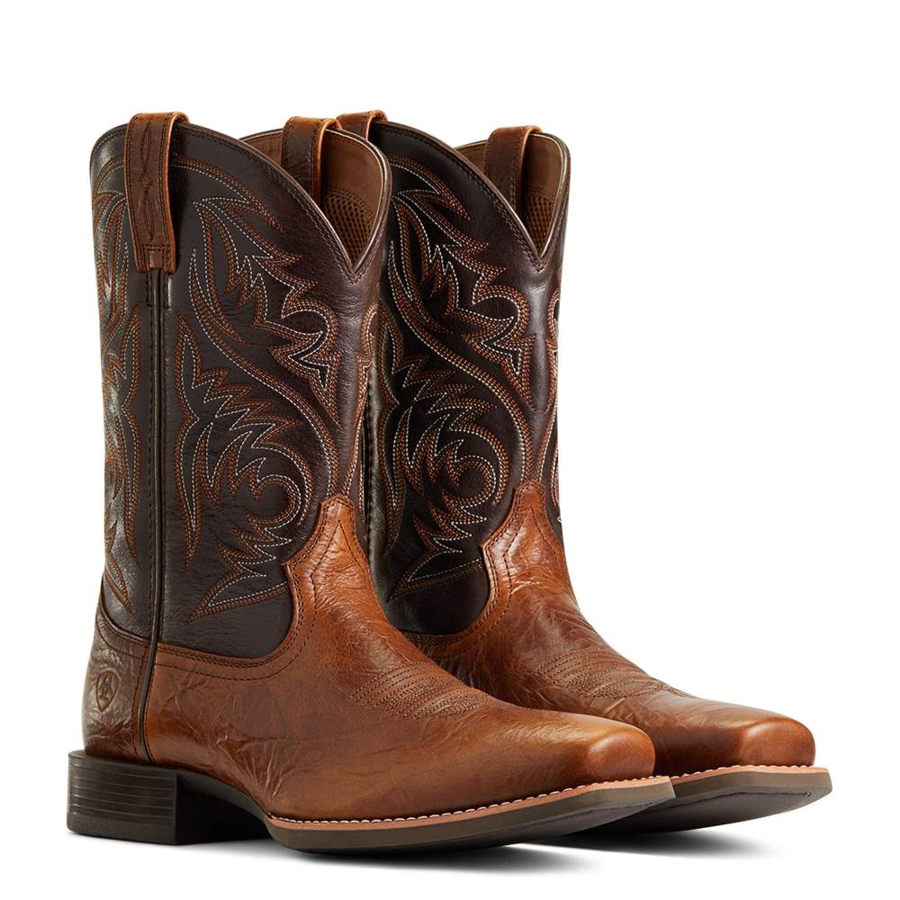 Ariat Sport Herdsman Western Boot - PEANUT BUTTER