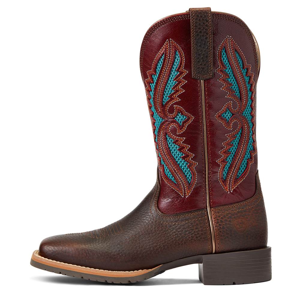 Ariat Hybrid Rancher VentTek 360° Western Boot - BROWN OILED ROWDY