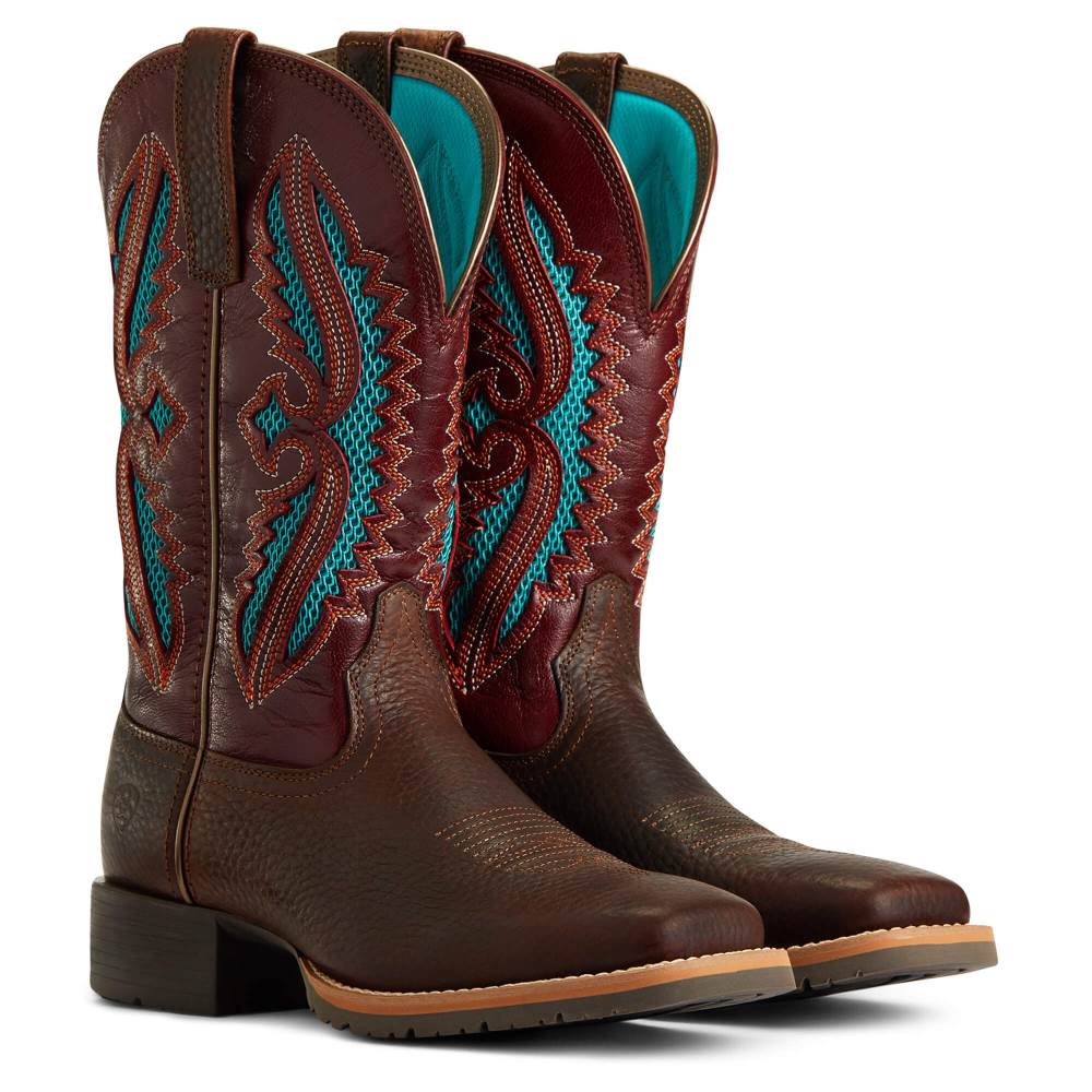 Ariat Hybrid Rancher VentTek 360° Western Boot - BROWN OILED ROWDY